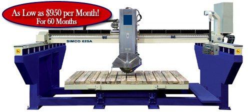 Granite Bridge Saw, Model SIM-625A 